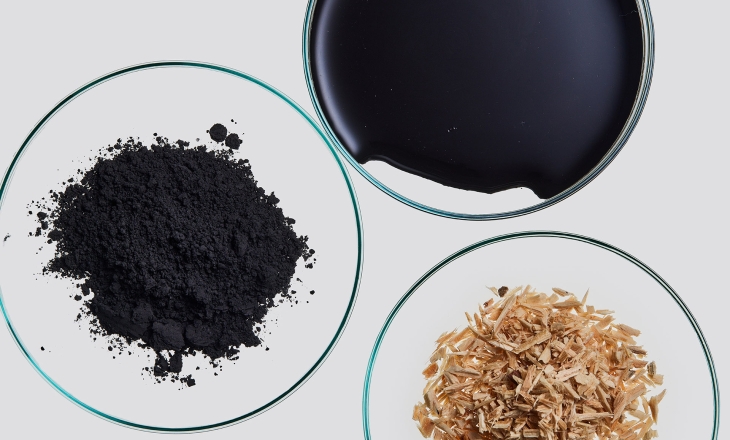Black Pigment from Wood Waste Races to Replace Petroleum-Based Carbon Black
